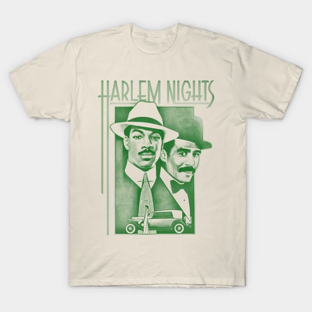 Harlem nights - green solid style T-Shirt by Loreatees